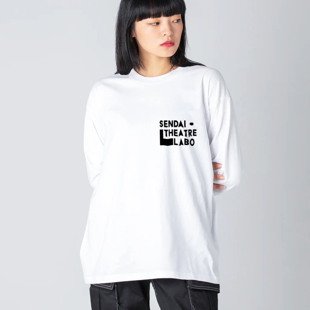 sendai-theatrelaboのシアラボロゴブラック ビッグシルエットロングスリーブTシャツ