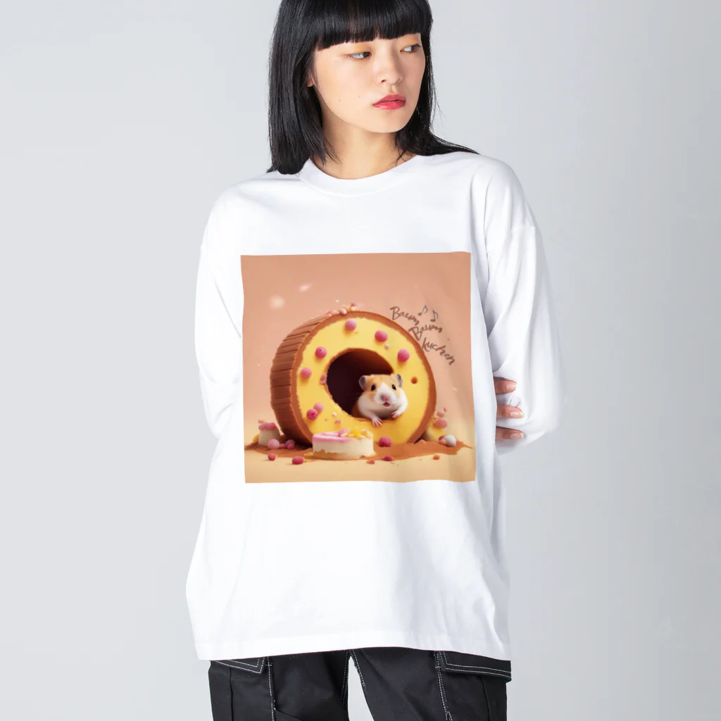 NaROOMのバウムクーヘンの穴 🐹 ビッグシルエットロングスリーブTシャツ