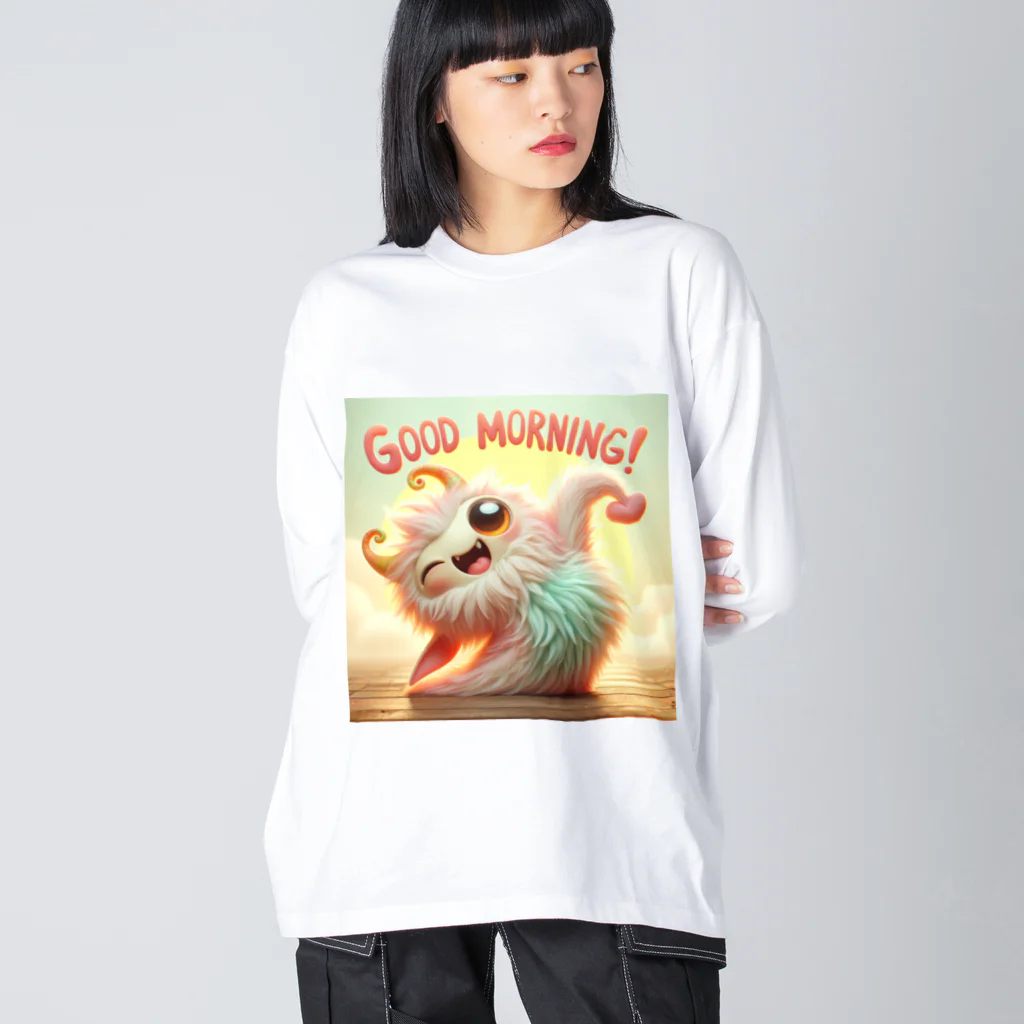 mimikkyu322のgoodmorning　monster Big Long Sleeve T-Shirt