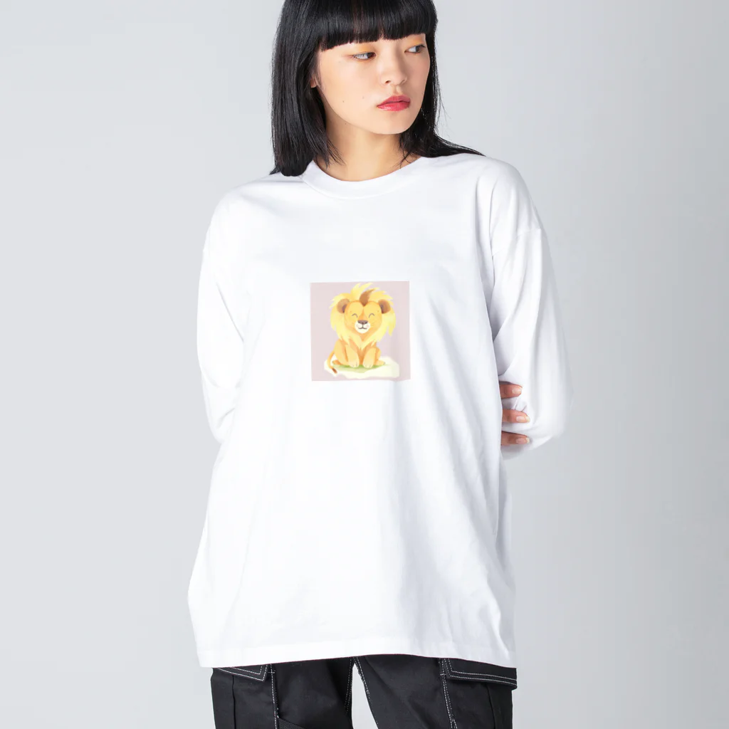 すとろべりぃのにっこりライオン Big Long Sleeve T-Shirt