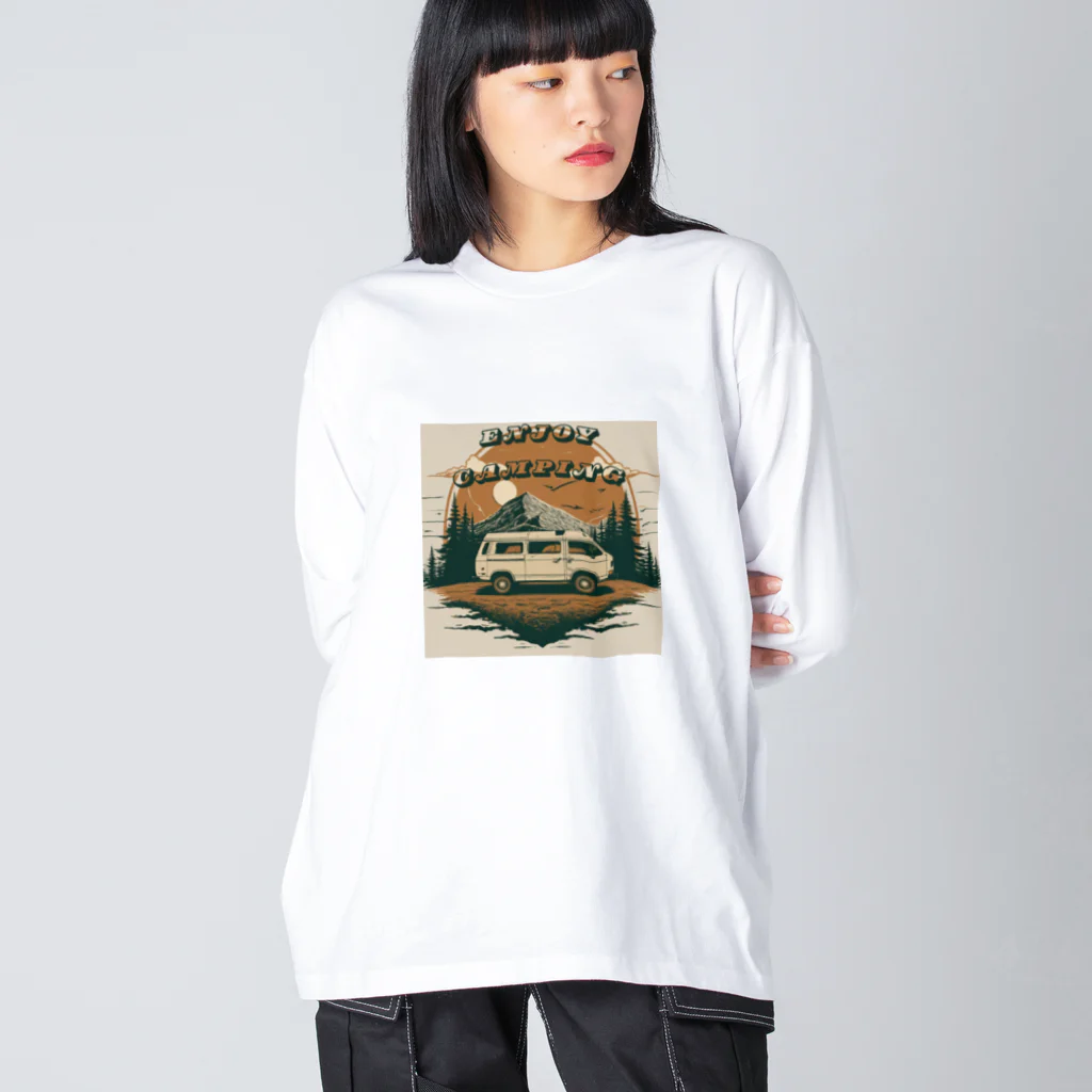 dotmagのレトロなキャンピングカーグッズ Big Long Sleeve T-Shirt