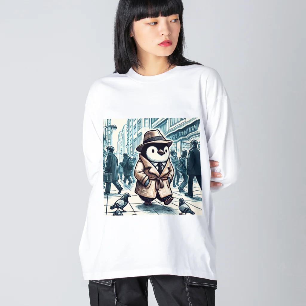 連想系の都会ペンギン Big Long Sleeve T-Shirt