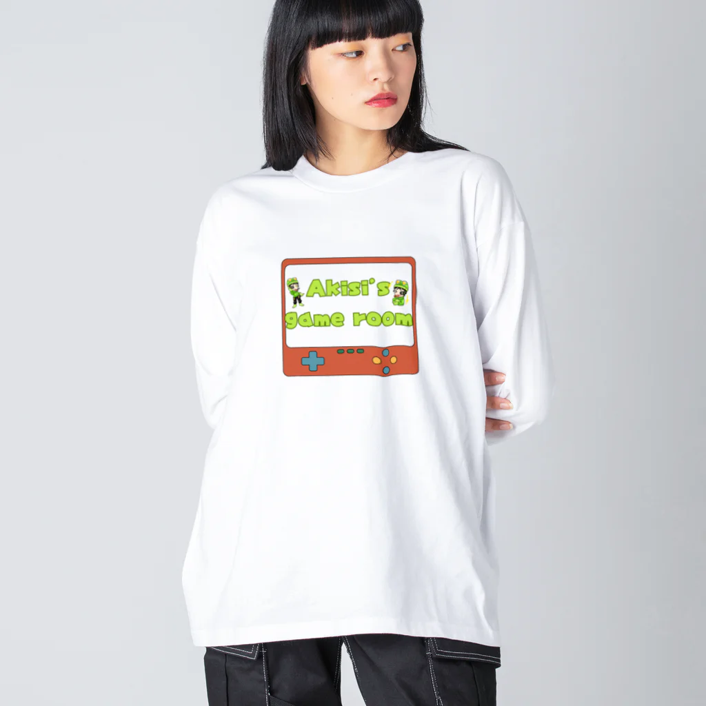 アキシのゲーム部屋 公式ショップのAKISI's game room　ビックシルエットロングスリーブTシャツ Big Long Sleeve T-Shirt