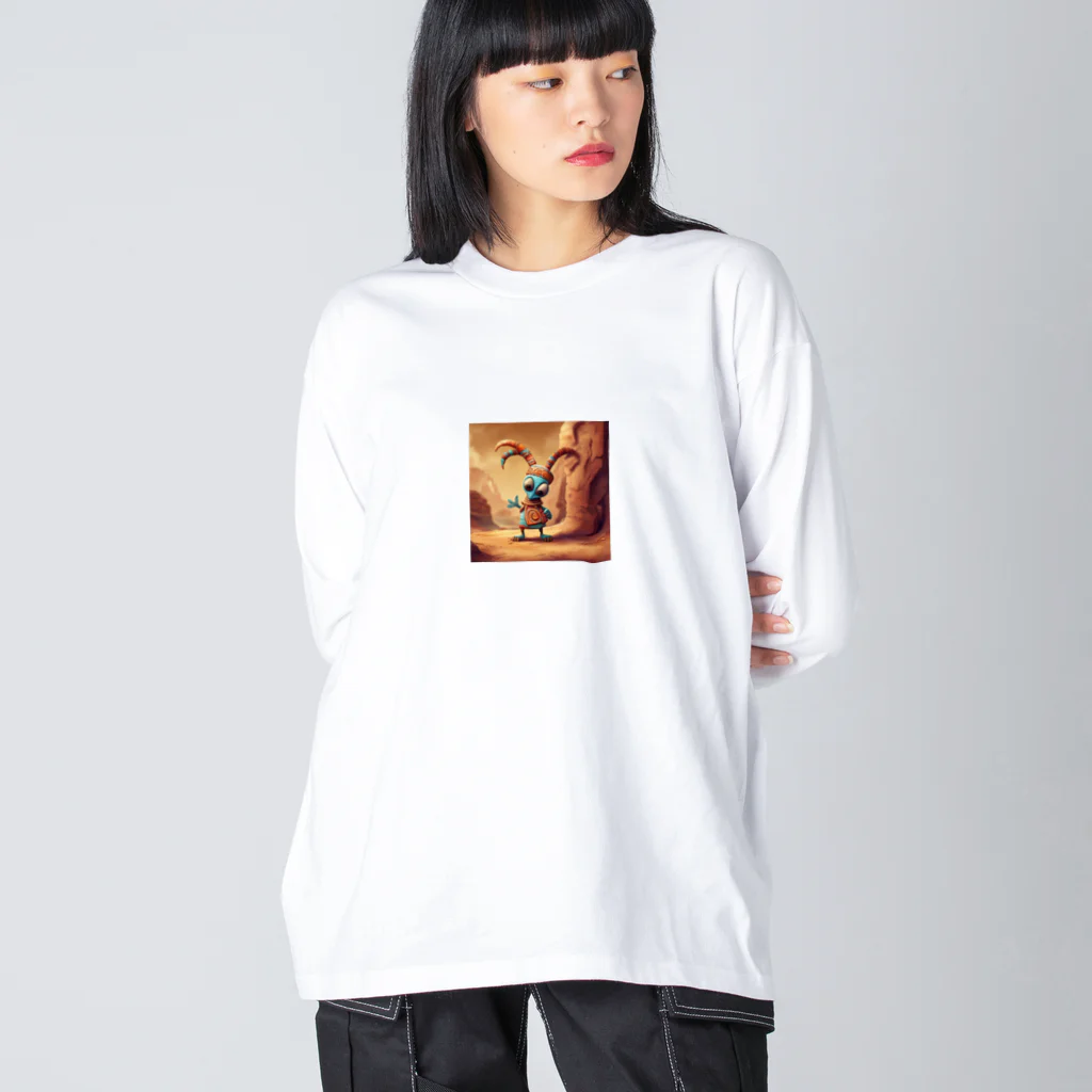 ツキノシタ/ tukinoshitaの可愛いココペリ8 ビッグシルエットロングスリーブTシャツ