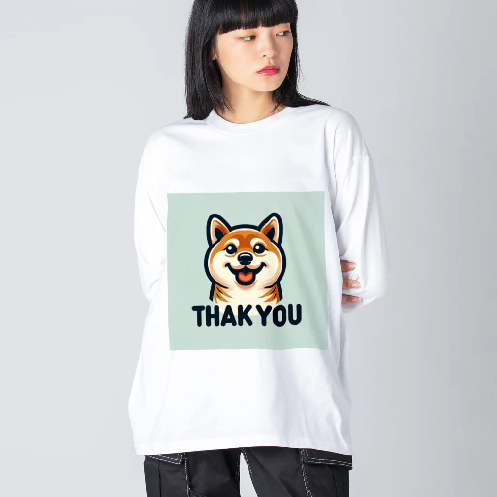 keikei5の魅力的な柴犬 ビッグシルエットロングスリーブTシャツ