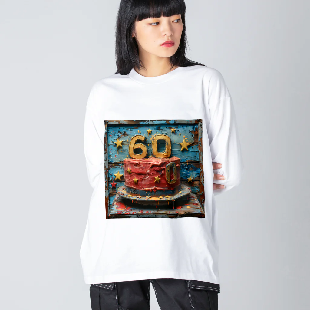 dakkyの還暦祝い「永遠のロック」3 Big Long Sleeve T-Shirt