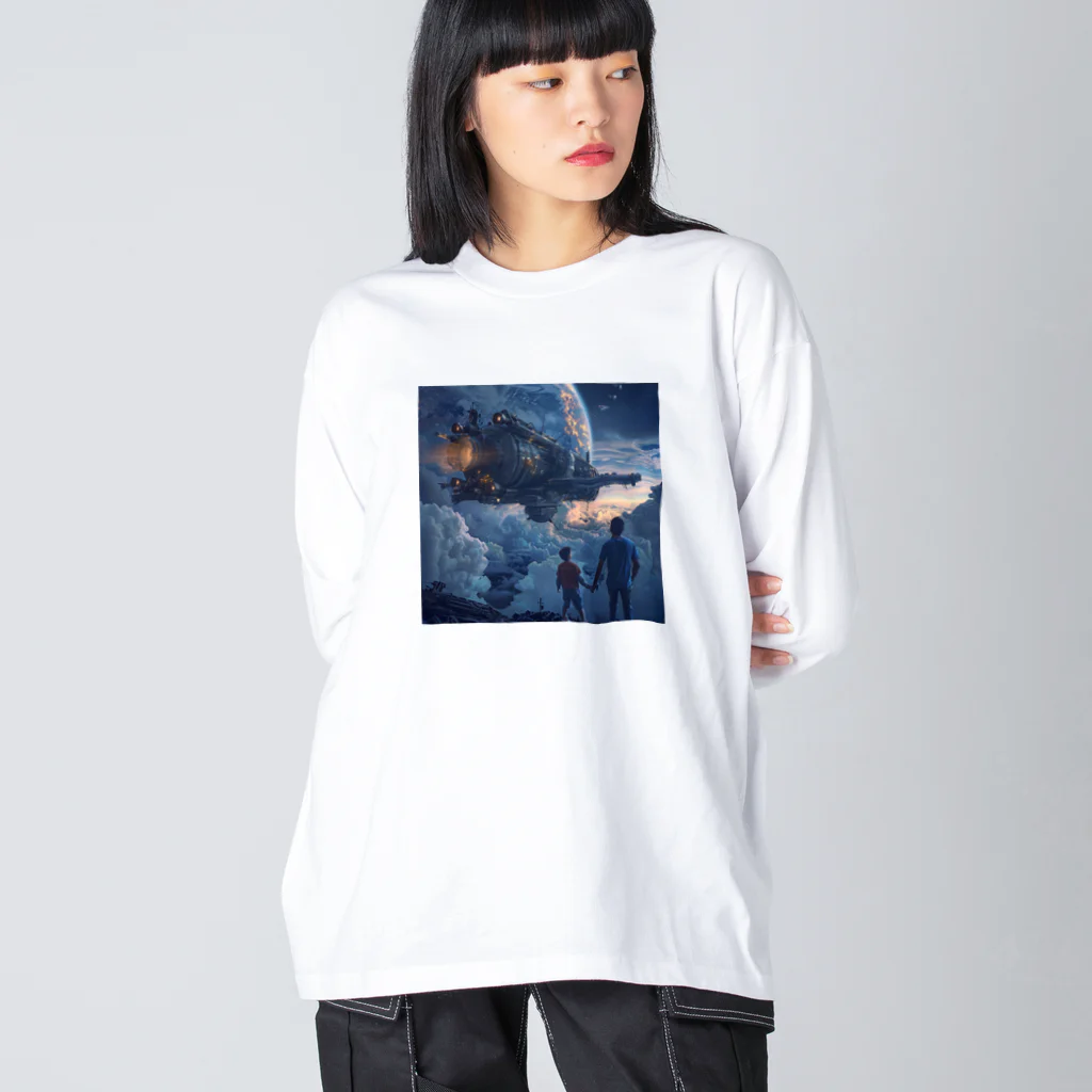 AQUAMETAVERSEの未確認飛行物体　なでしこ1478 Big Long Sleeve T-Shirt