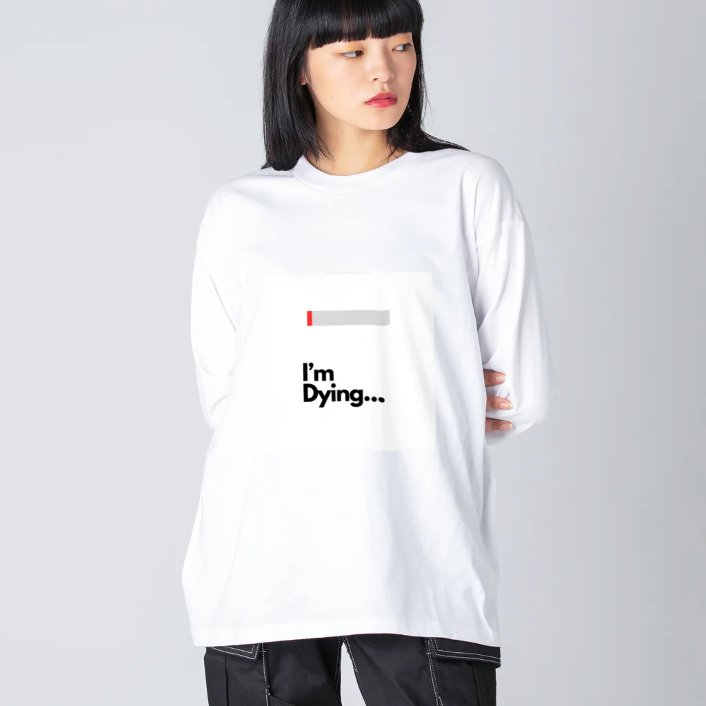 Sounds Focus&RelaxのMy Status(Dying) Big Long Sleeve T-Shirt