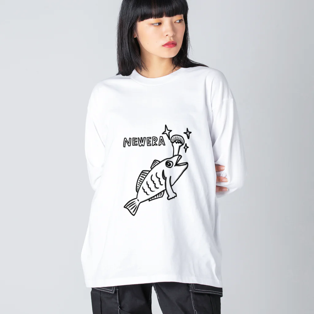 ヒロシオーバーダイブのニューエラ/NEWERA Big Long Sleeve T-Shirt