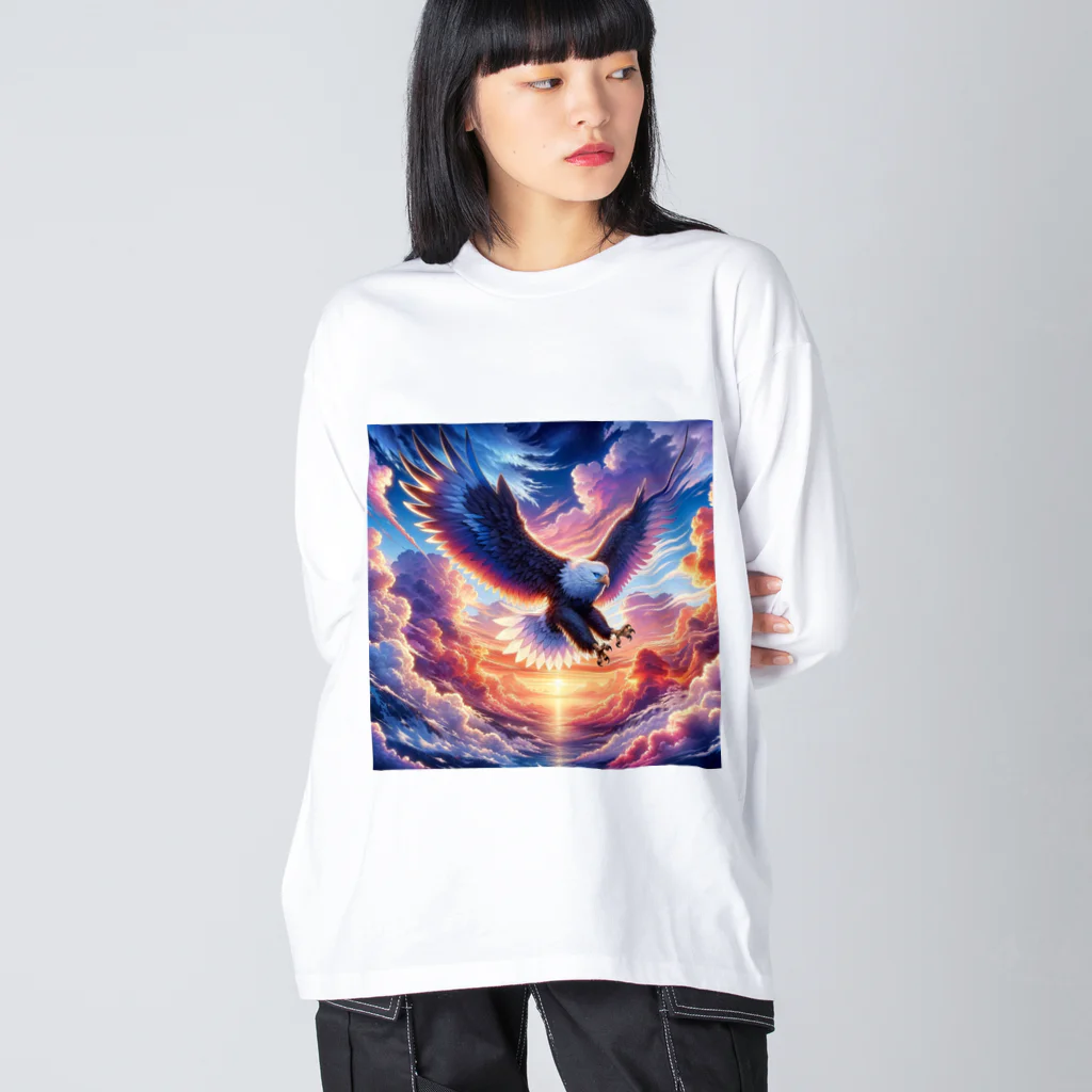 creatoonの空と大鷹 Big Long Sleeve T-Shirt