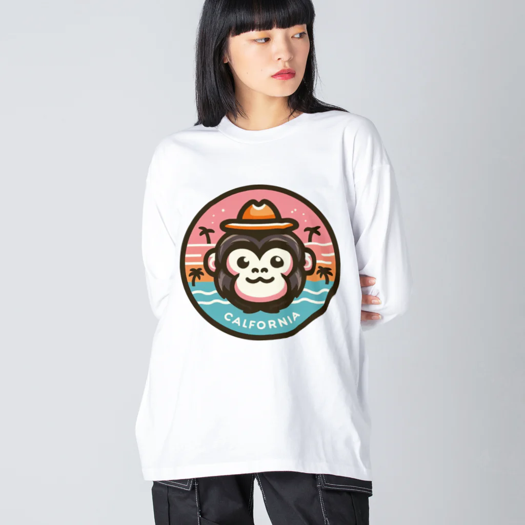 Omiya_ JAP_038のRCW_Gorilla_California ビッグシルエットロングスリーブTシャツ