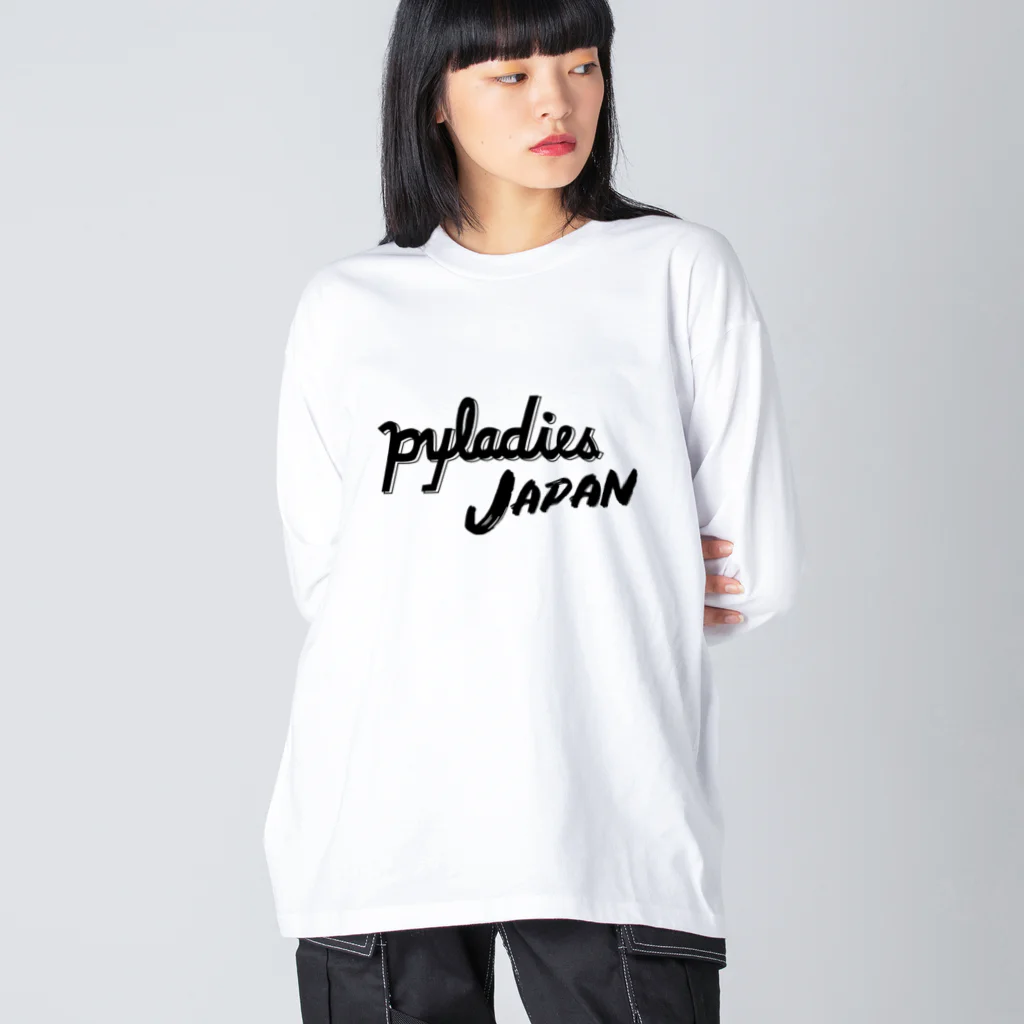 PyLadiesTokyoのPyLadies Japan 黒文字ver ビッグシルエットロングスリーブTシャツ