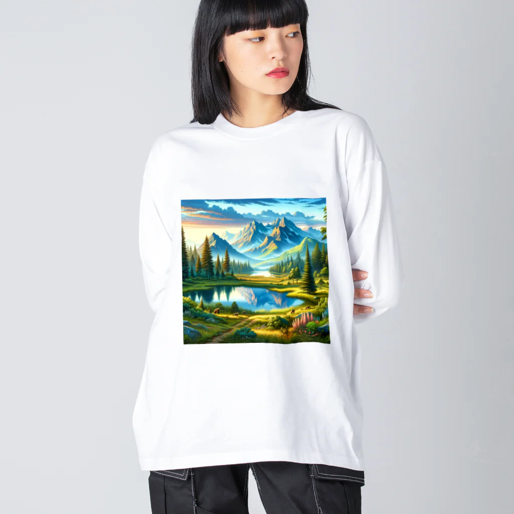 すずらん24の大自然の恵み　 Big Long Sleeve T-Shirt