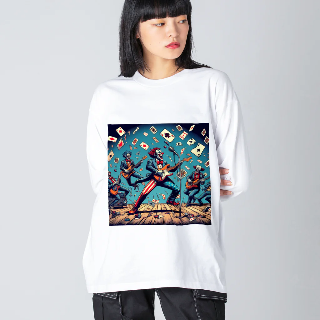 momonekokoの熱狂ピエロ Big Long Sleeve T-Shirt