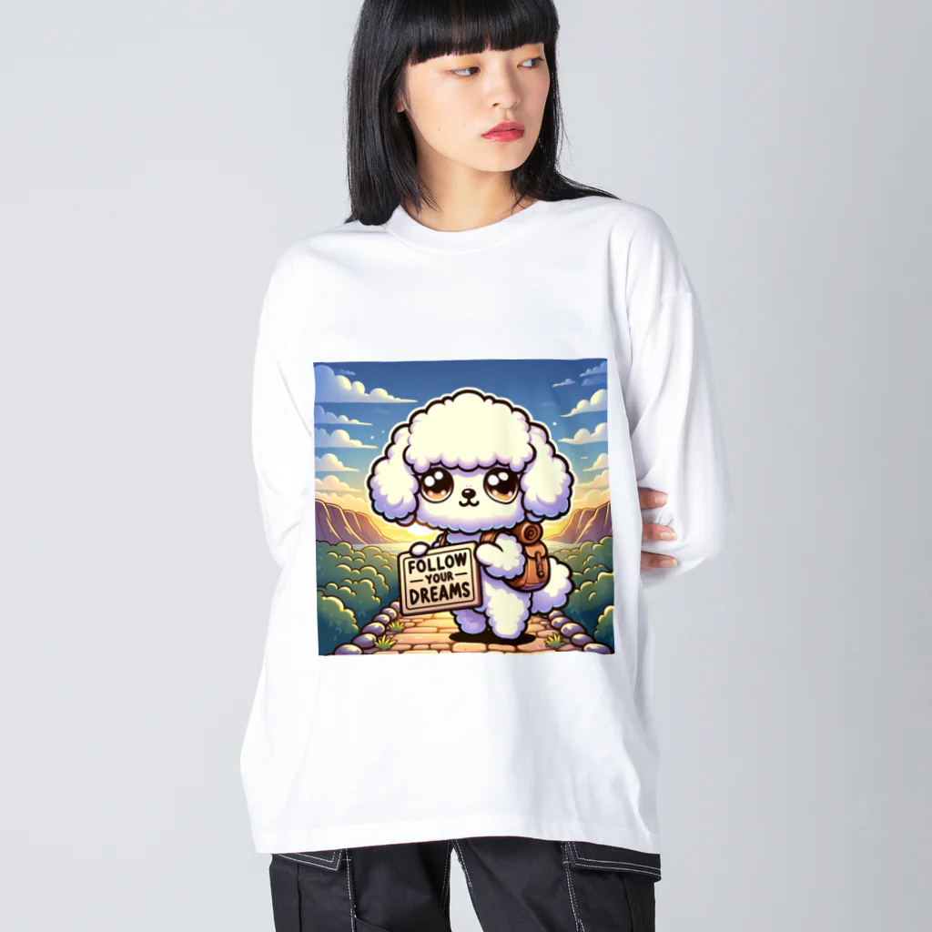 keikei5の華やかで愛らしいトイプードル Big Long Sleeve T-Shirt