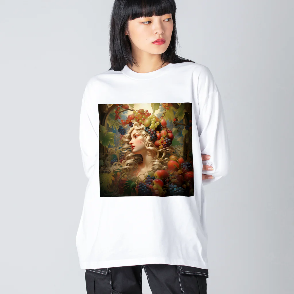 AQUAMETAVERSEの果実の女神　なでしこ1478 ビッグシルエットロングスリーブTシャツ