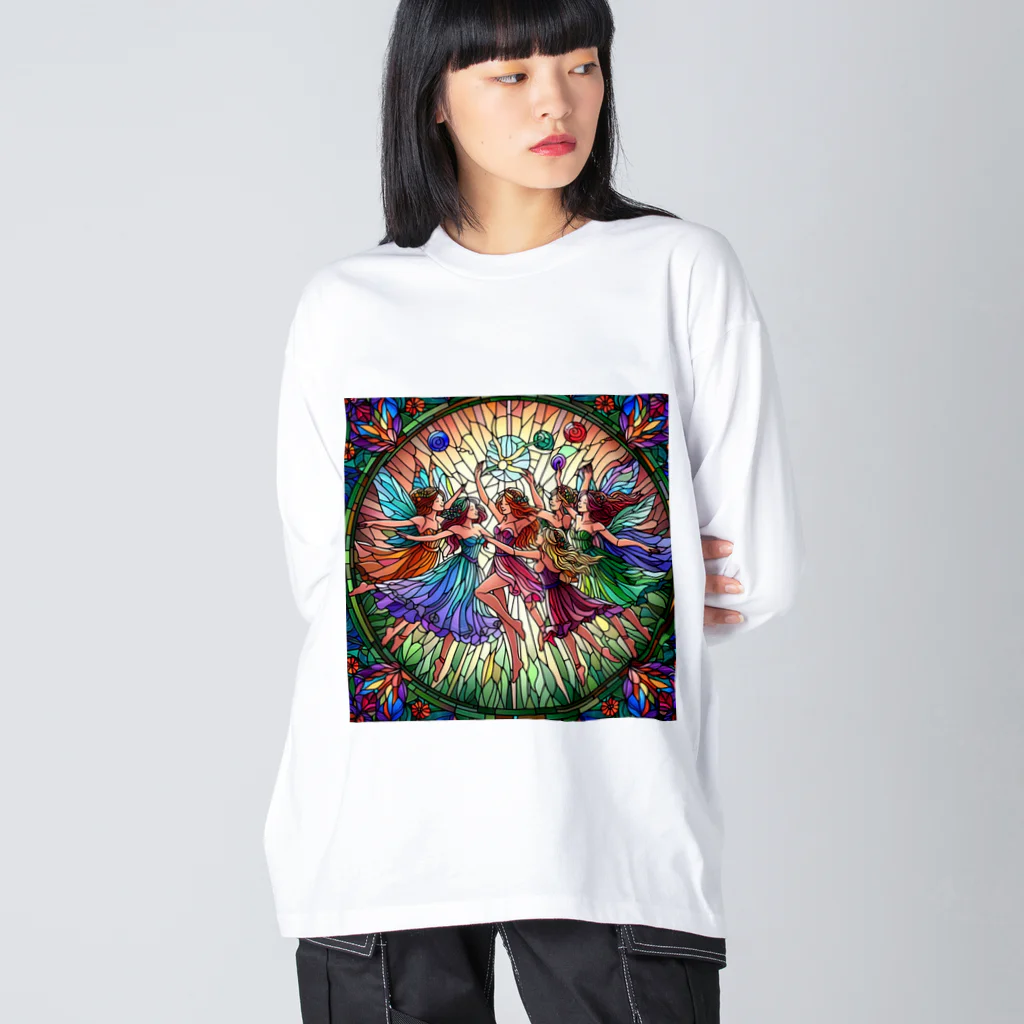 かるるんショップの妖精の舞シリーズ　祝福 Big Long Sleeve T-Shirt