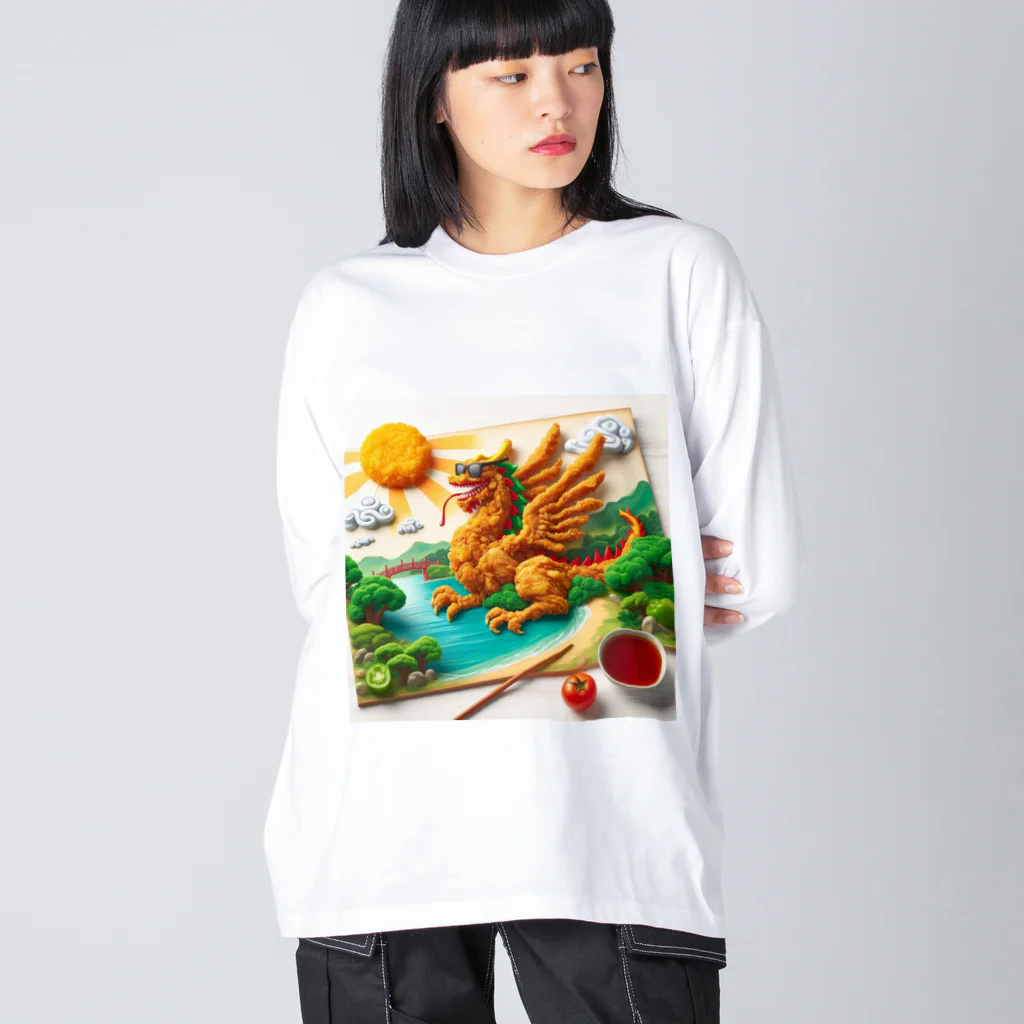 ハピShopのフライドラゴン Big Long Sleeve T-Shirt