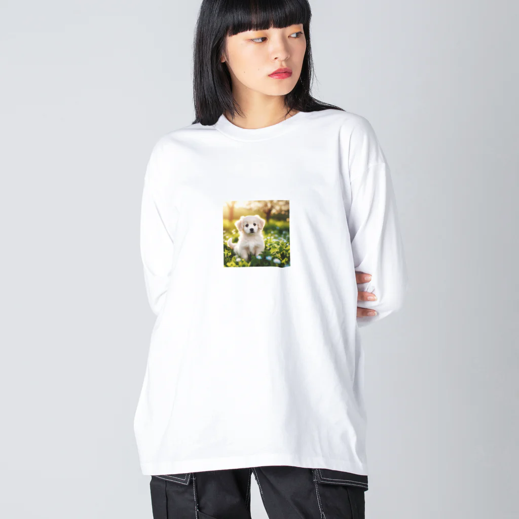 DOG SHOP🐕のふわふわワンちゃんグッズ ビッグシルエットロングスリーブTシャツ