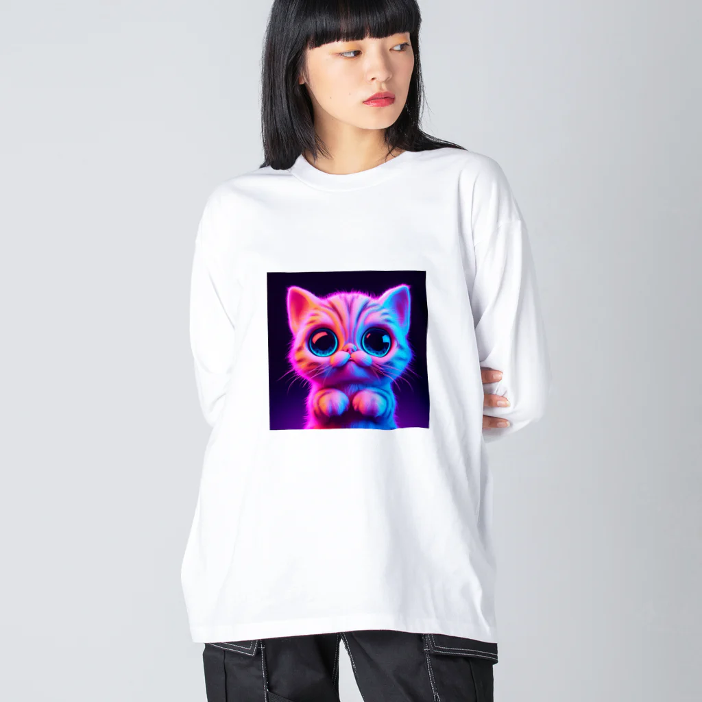 NeonSparkのネオンキャット ビッグシルエットロングスリーブTシャツ