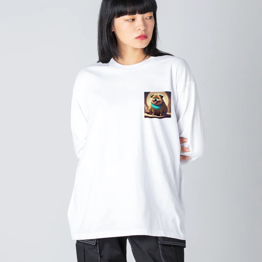 動物の花園　猫メロンのわんわんブ〜 Big Long Sleeve T-Shirt