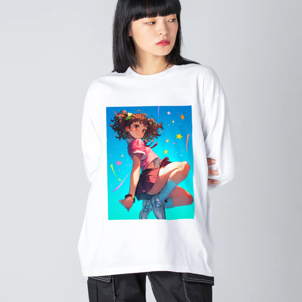 AQUAMETAVERSEの星屑のメロディ Marsa 106 ビッグシルエットロングスリーブTシャツ