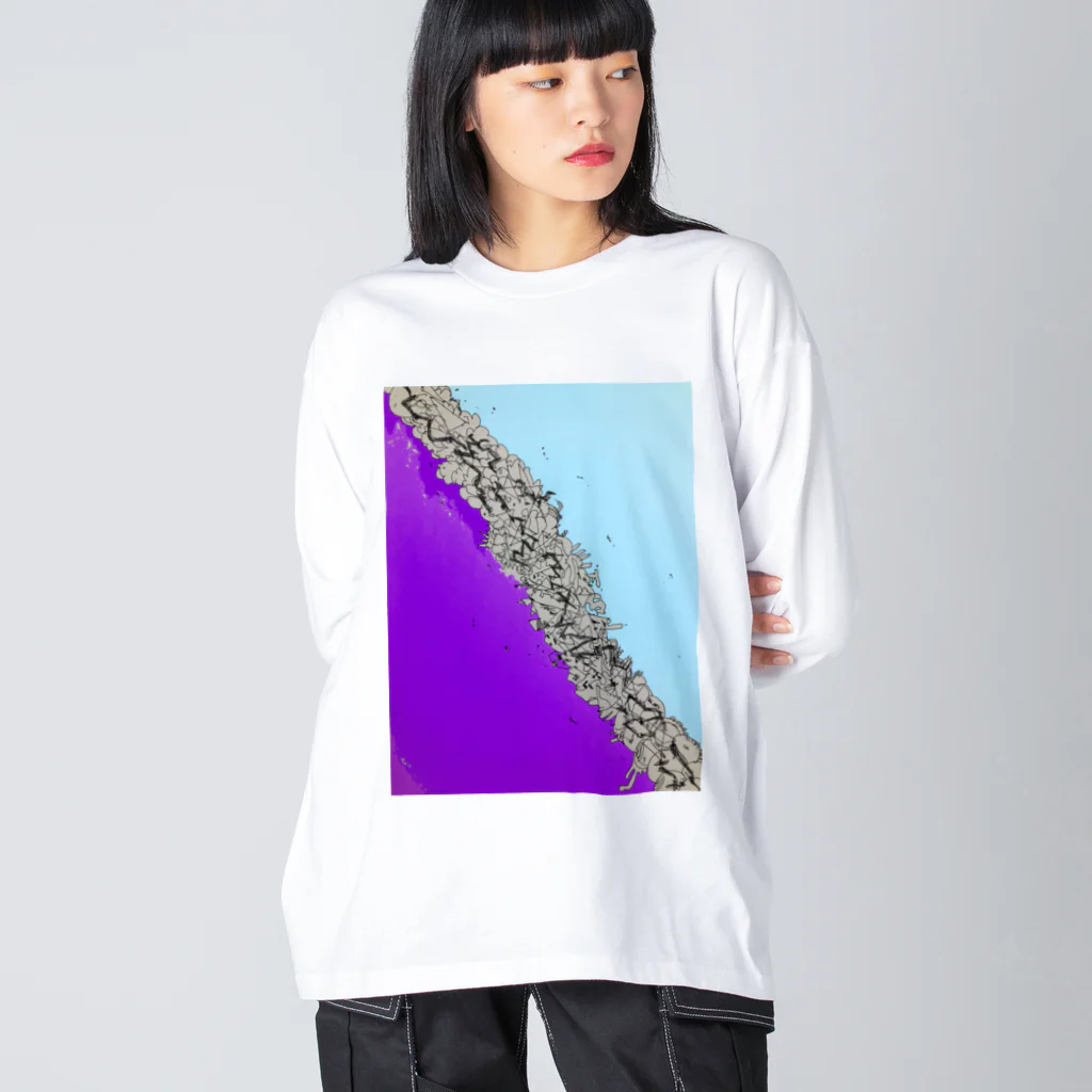 BEYOND_BEYONDの紫浄土 Big Long Sleeve T-Shirt