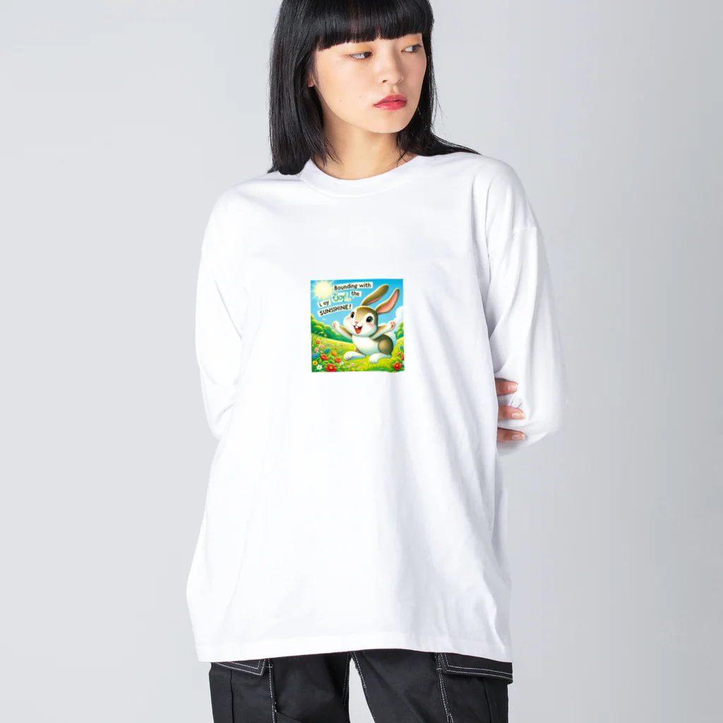 Yuya-Naganoの元気なウサギ ビッグシルエットロングスリーブTシャツ