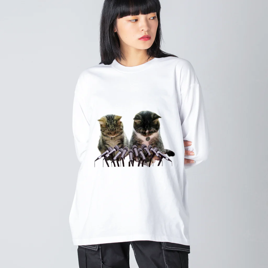 ニゴ猫　shopの記者会見 Big Long Sleeve T-Shirt