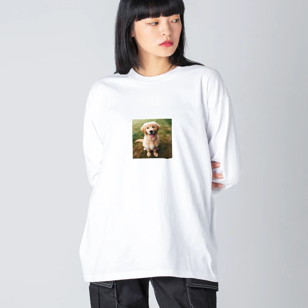 animalsの可愛い犬 ビッグシルエットロングスリーブTシャツ