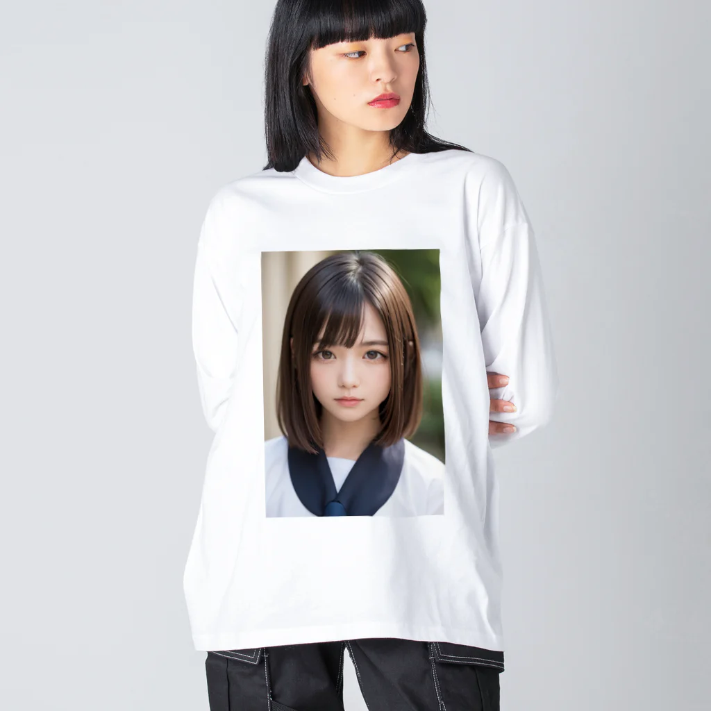 アニメイトのAI美女collection Big Long Sleeve T-Shirt