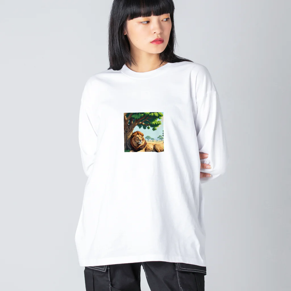 Rakumiruのライオン Big Long Sleeve T-Shirt