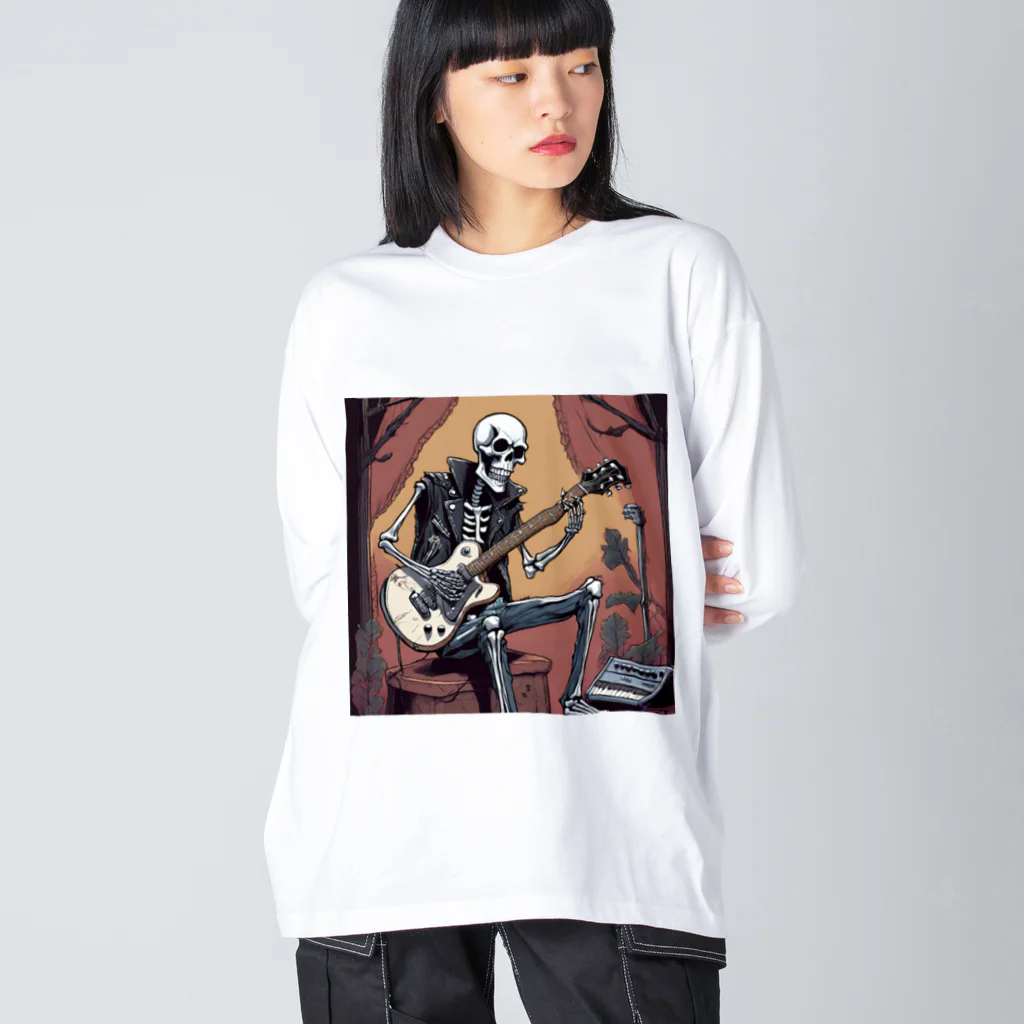 パワドラのロックなスケルトン1 Big Long Sleeve T-Shirt