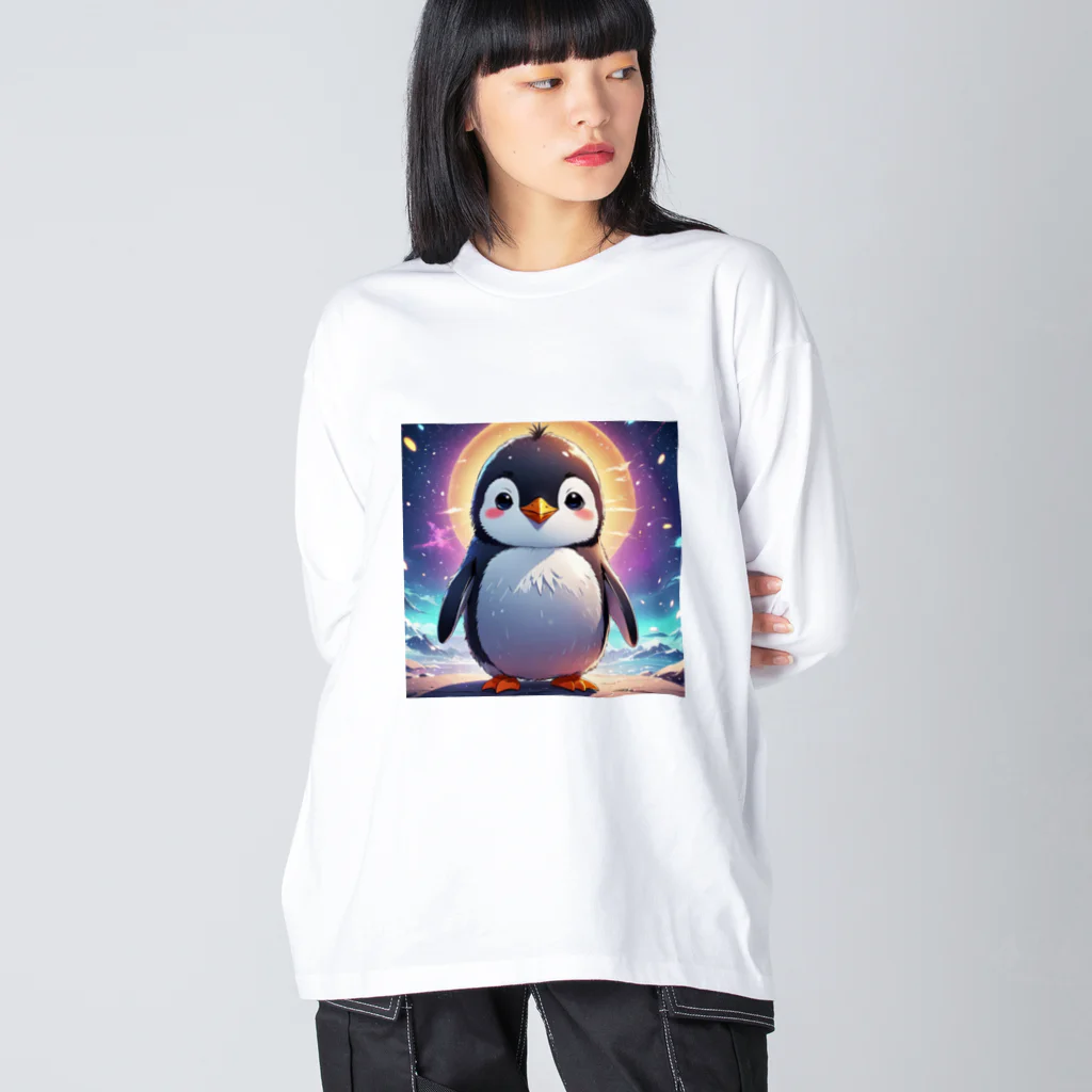 A－spphireのキュートペンギン ビッグシルエットロングスリーブTシャツ