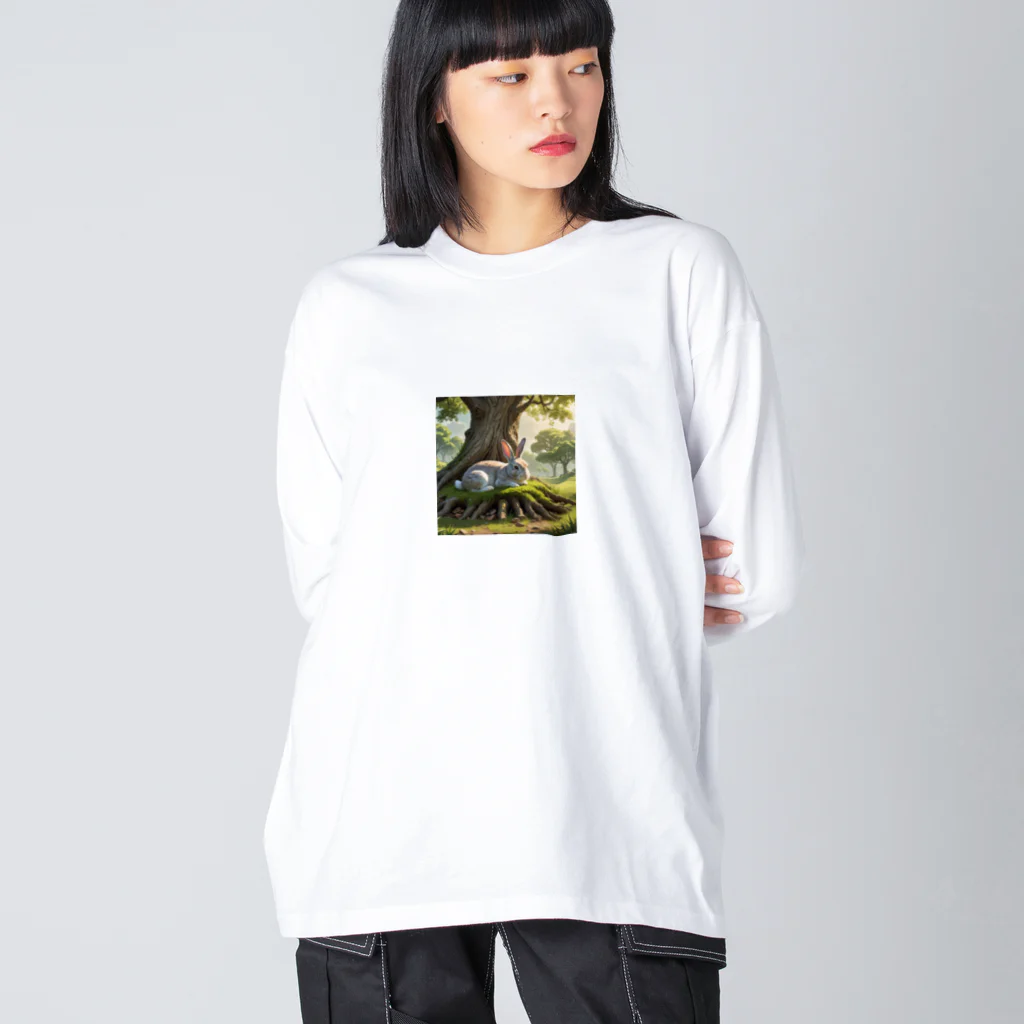 カズシの森のうさぎ Big Long Sleeve T-Shirt