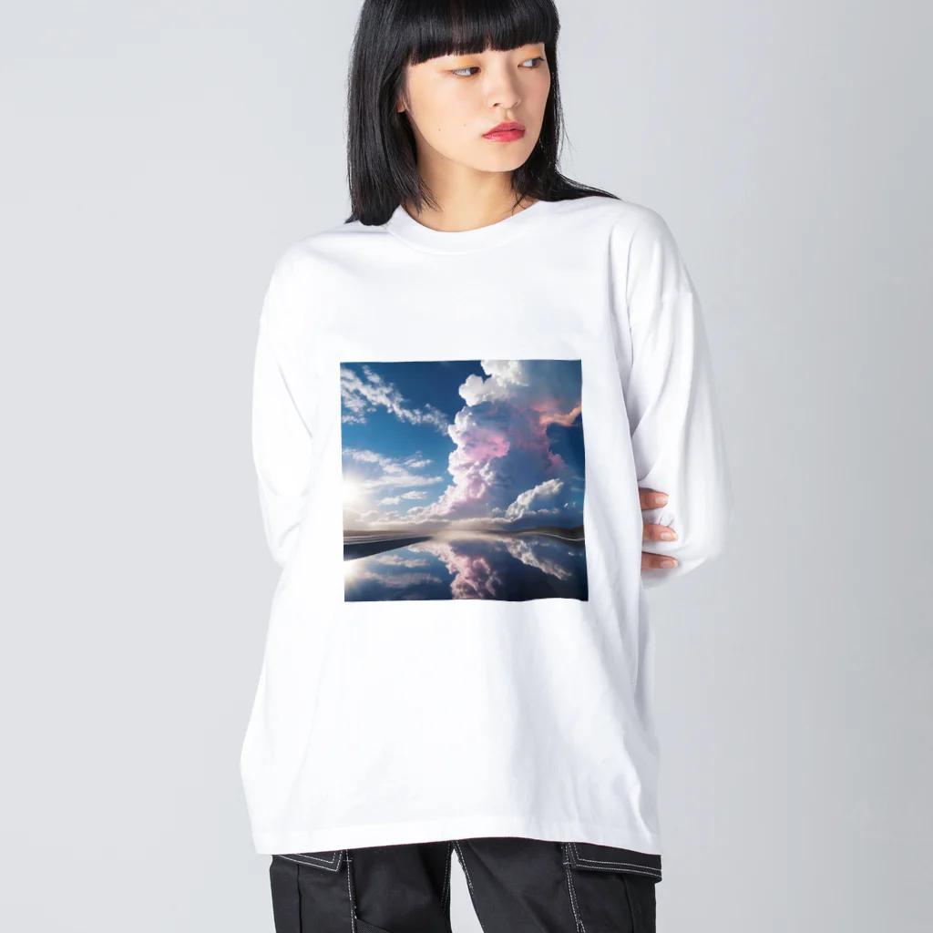 chan-takehaniの天空の鏡  ビッグシルエットロングスリーブTシャツ