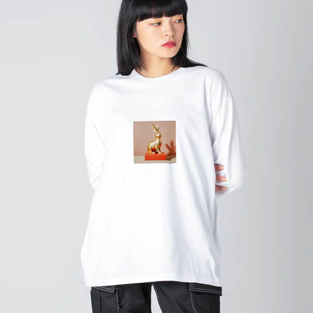 _euphoria_の黄金のうさぎ ビッグシルエットロングスリーブTシャツ