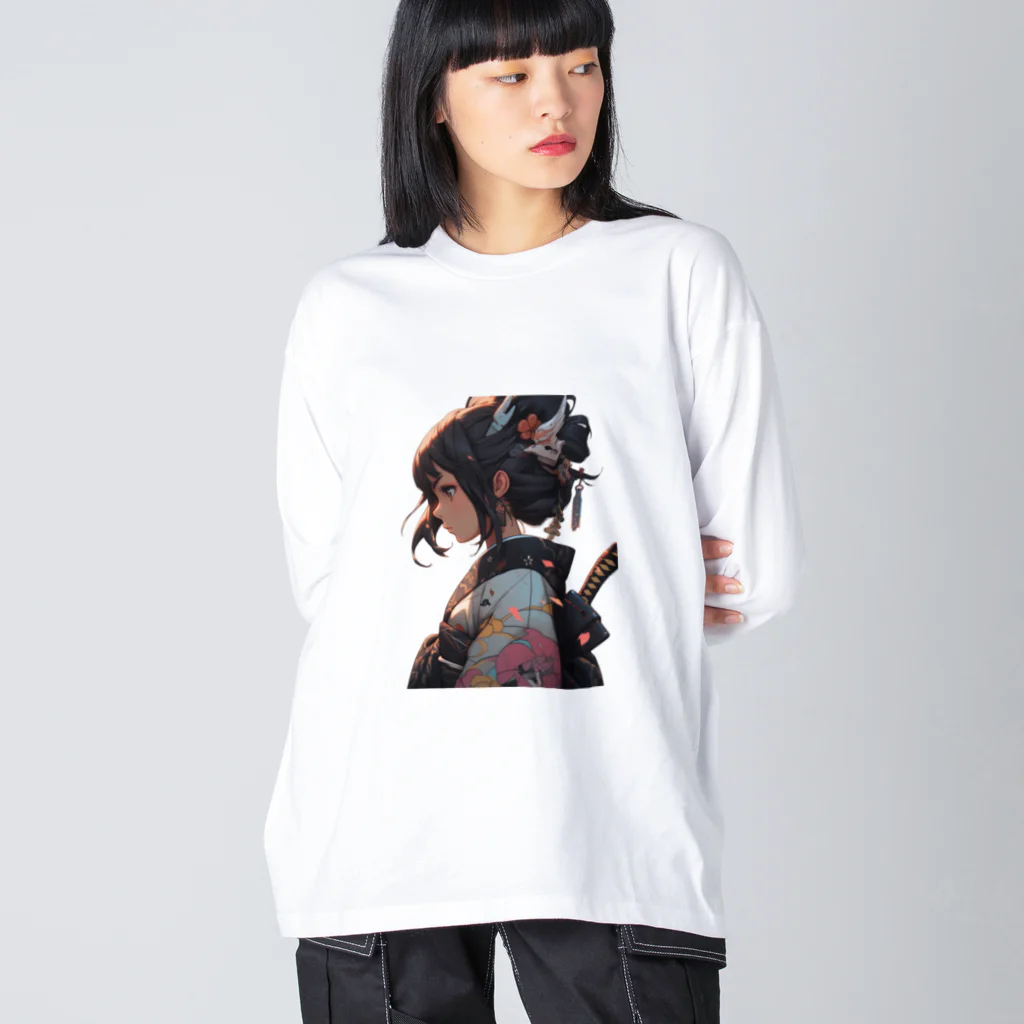 WakuWakustoreのBeautiful Samurai ビッグシルエットロングスリーブTシャツ