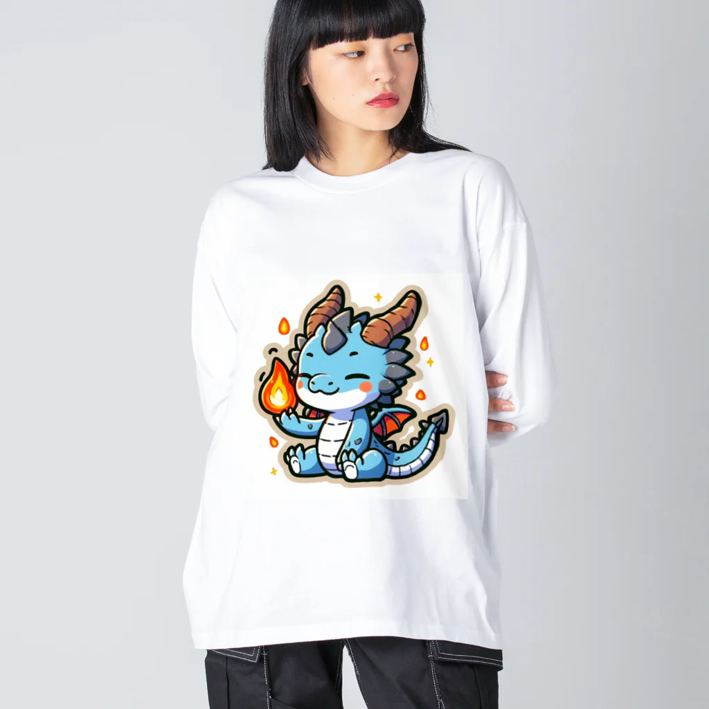 scarlet358のドラゴンくん ビッグシルエットロングスリーブTシャツ