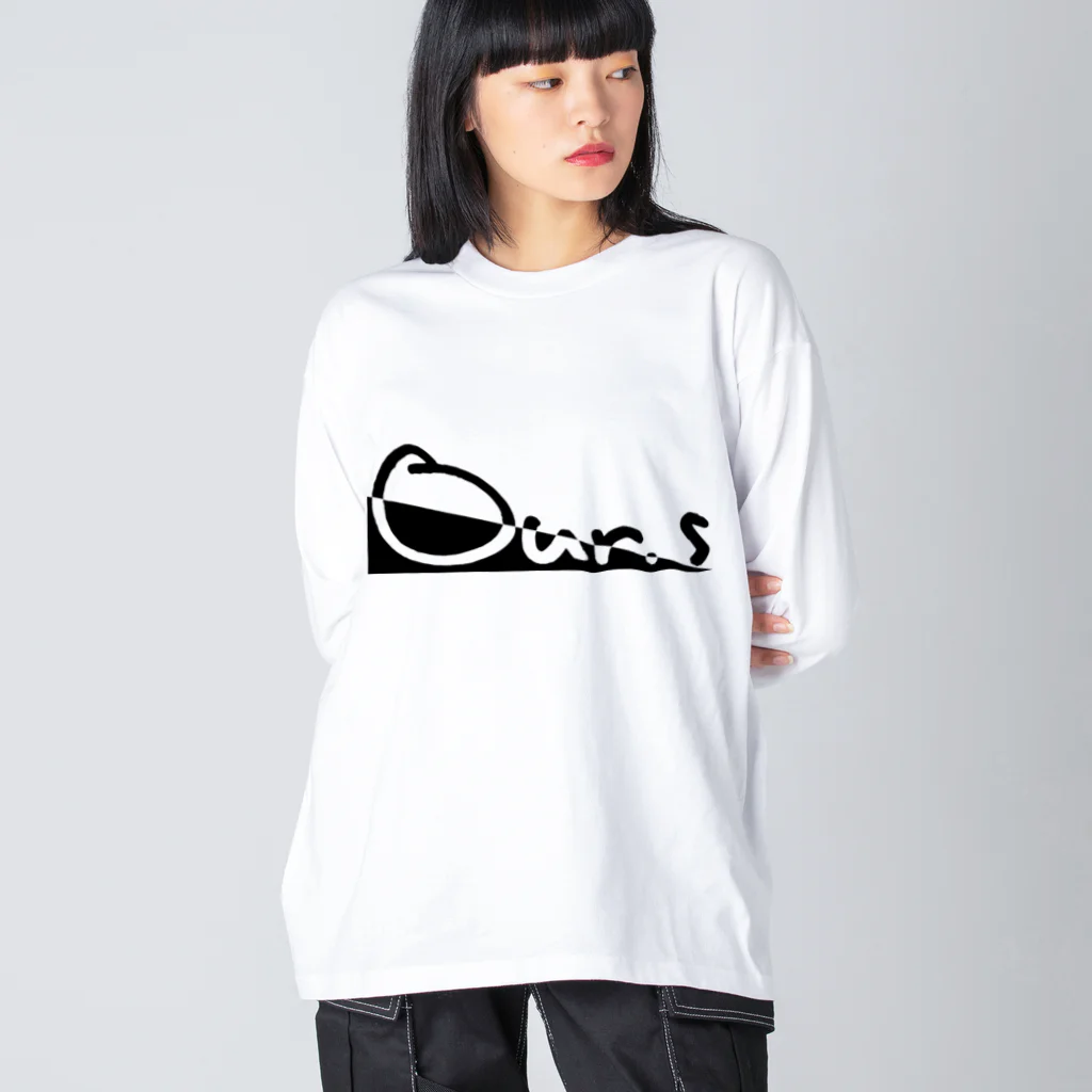 Our.s SUZURI店のスラッシュロゴ Big Long Sleeve T-Shirt