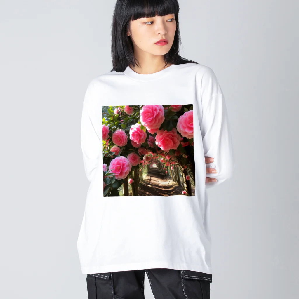 AQUAMETAVERSEの椿のドームなでしこ1478 Big Long Sleeve T-Shirt