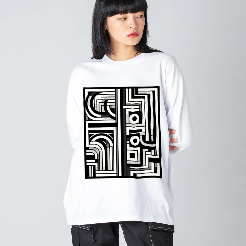 tsukino-utenaのJOMON QR Big Long Sleeve T-Shirt