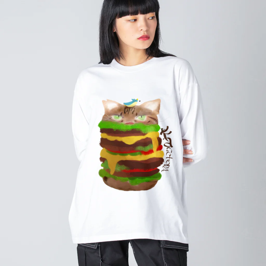 PONTE NOTTEの景虎びっくりバーガー ビッグシルエットロングスリーブTシャツ