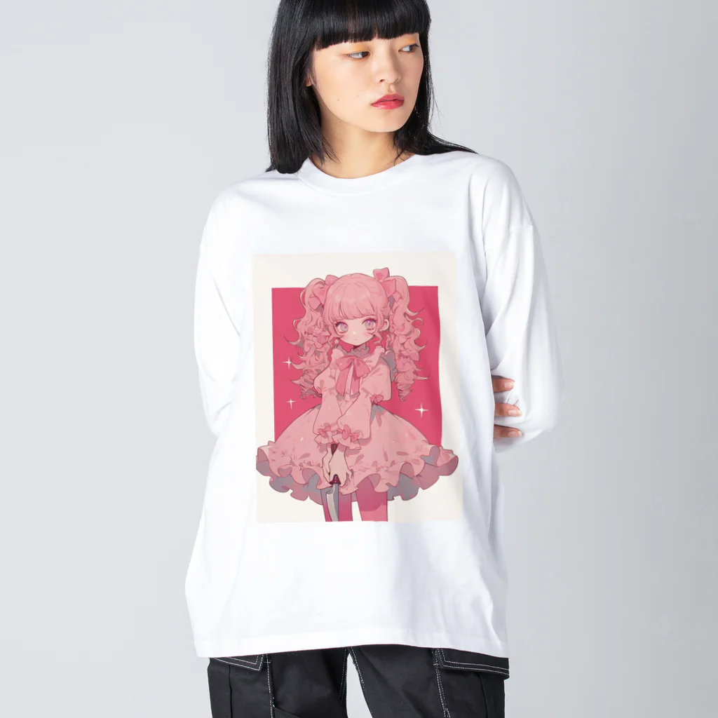 FRILLMONSTARのフリルモンスター PINK ビッグシルエットロングスリーブTシャツ