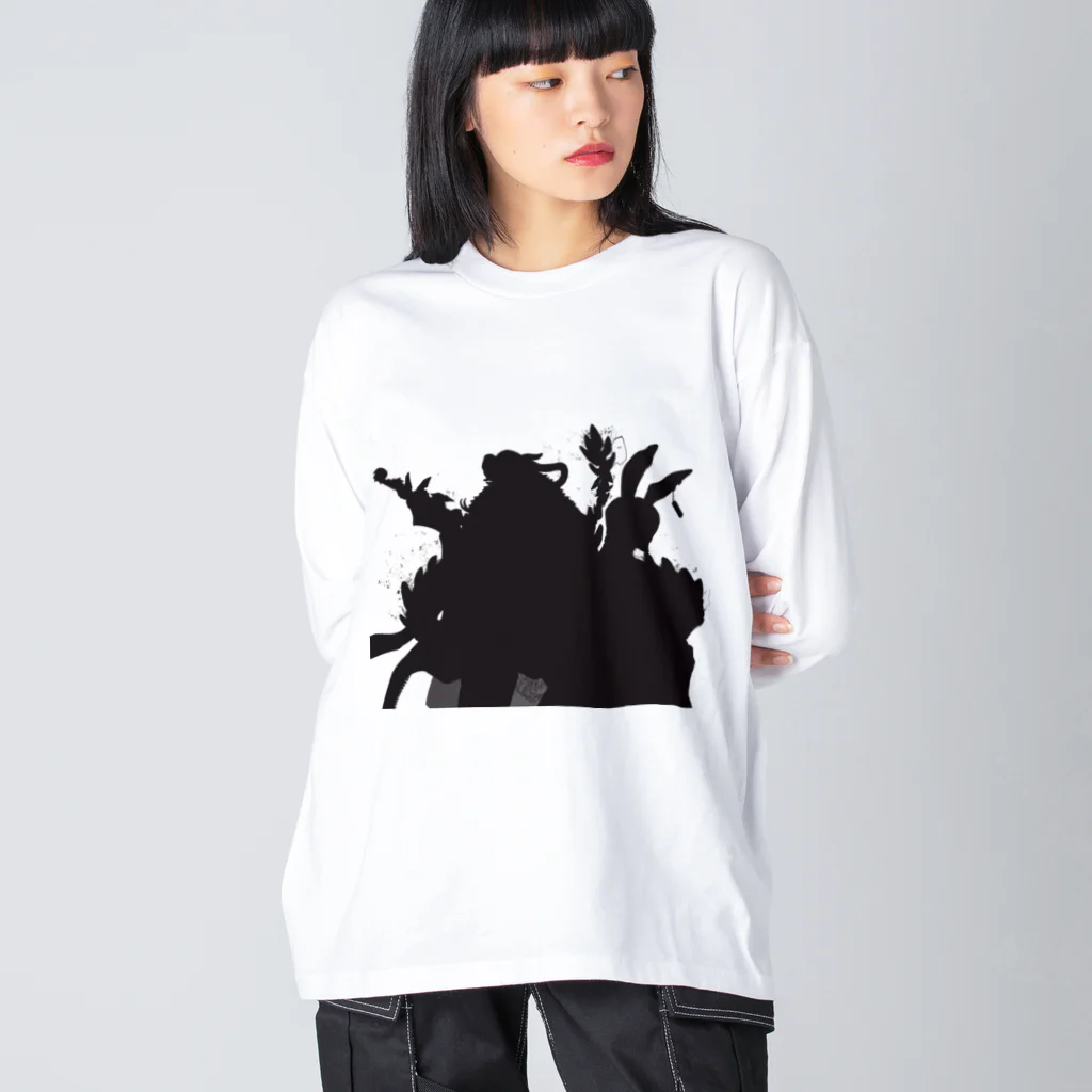 サラマンダーの屋台🦎🫑の【期間限定】DORAMEKAシルエット ビッグシルエットロングスリーブTシャツ