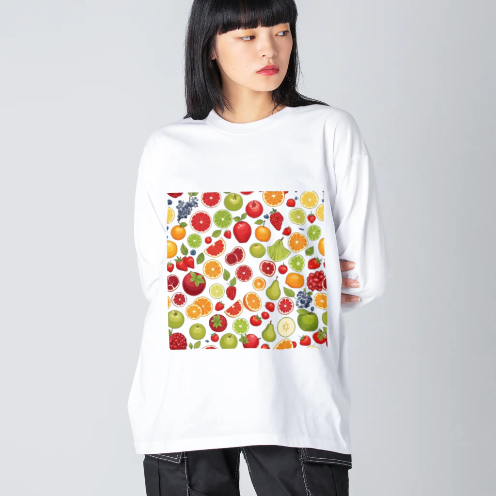 CHIKUSHOの色々な果物 Big Long Sleeve T-Shirt