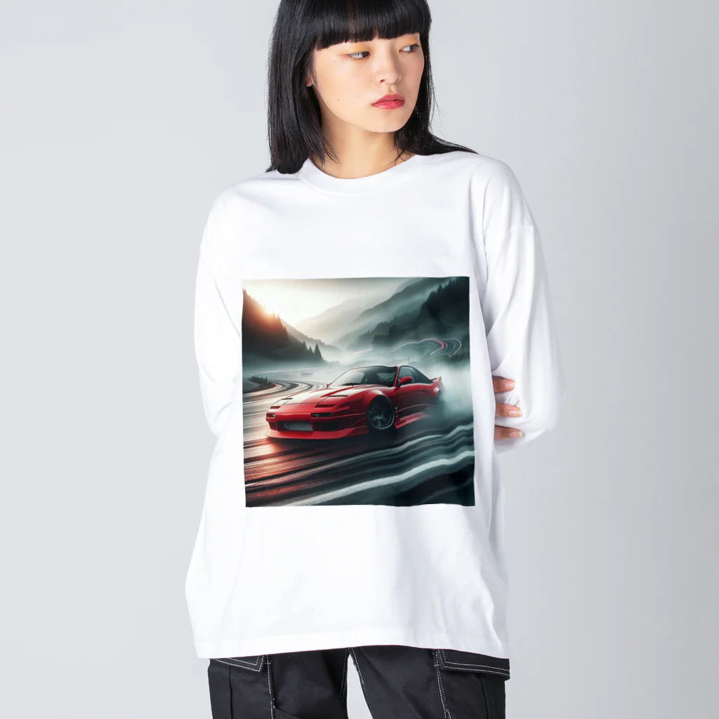 DRIFT CARSのドリフト　180sx ビッグシルエットロングスリーブTシャツ