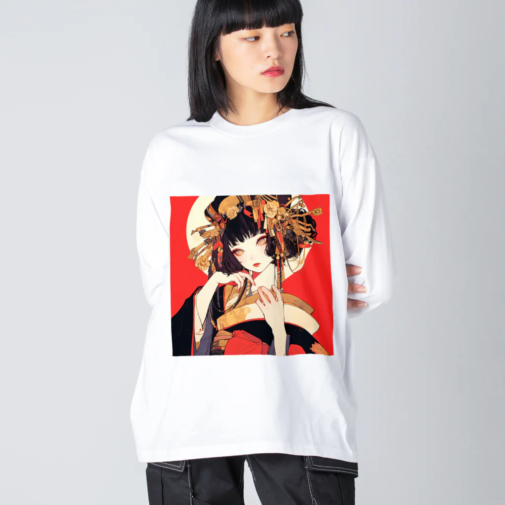 AQUAMETAVERSEの夢幻の花嫁 Marsa 106 Big Long Sleeve T-Shirt