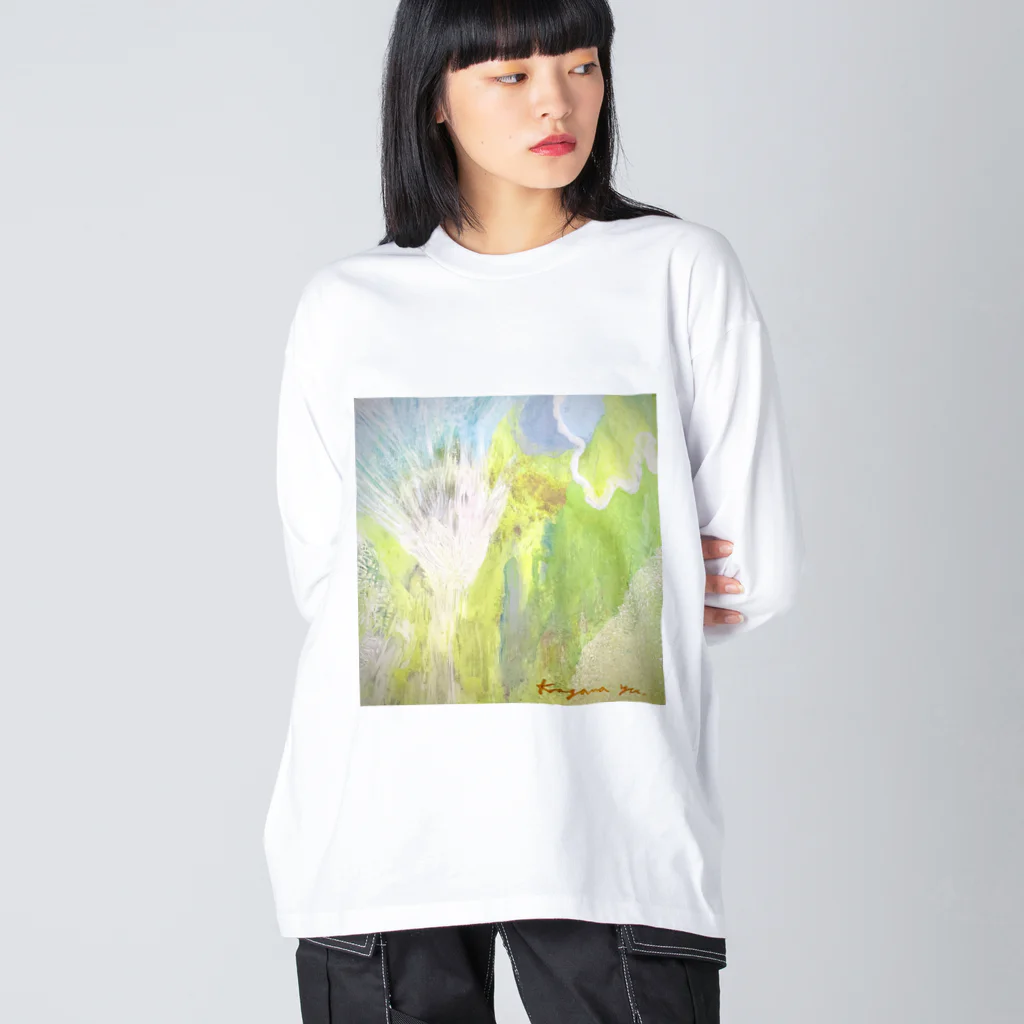 kirokokeshiの氷の世界に桜が咲く Big Long Sleeve T-Shirt