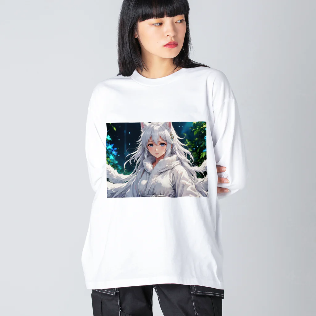 巫女スタぐらむのもふもふの巫女 Big Long Sleeve T-Shirt